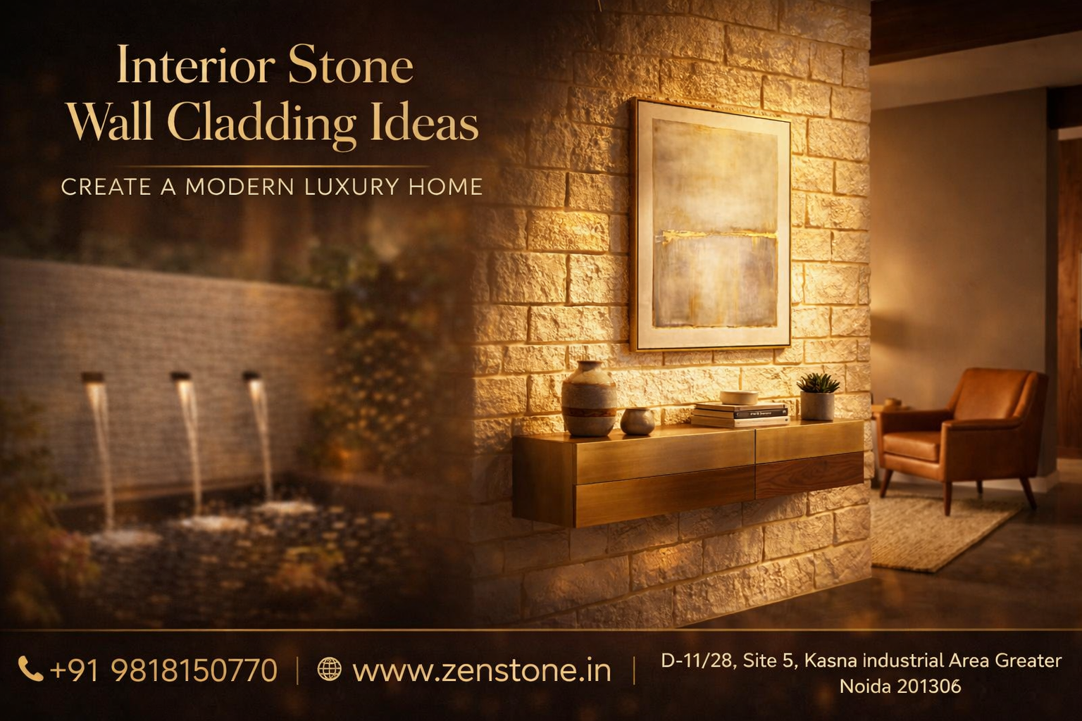 Interior Stone Wall Cladding Ideas to Create a Modern Luxury Home - Zen ...